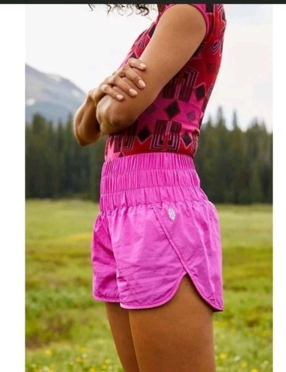 Free People The Way Home Shorts Pink Barbie Core Size XS